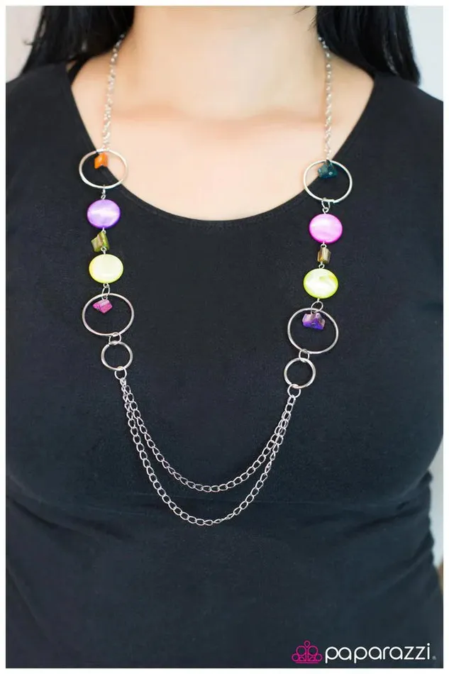 Paparazzi Jewelry Necklaces Paparazzi Necklace Chalk It Up Multi