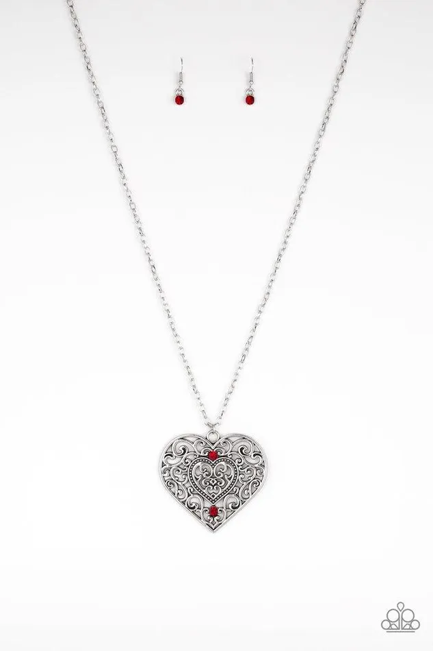 Paparazzi Jewelry Necklaces Paparazzi Necklace Classic Casanova Red