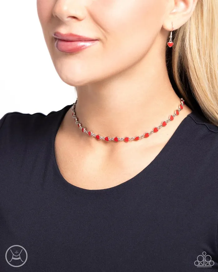 Paparazzi Jewelry Necklaces Paparazzi Necklace Dancing Dalliance Red