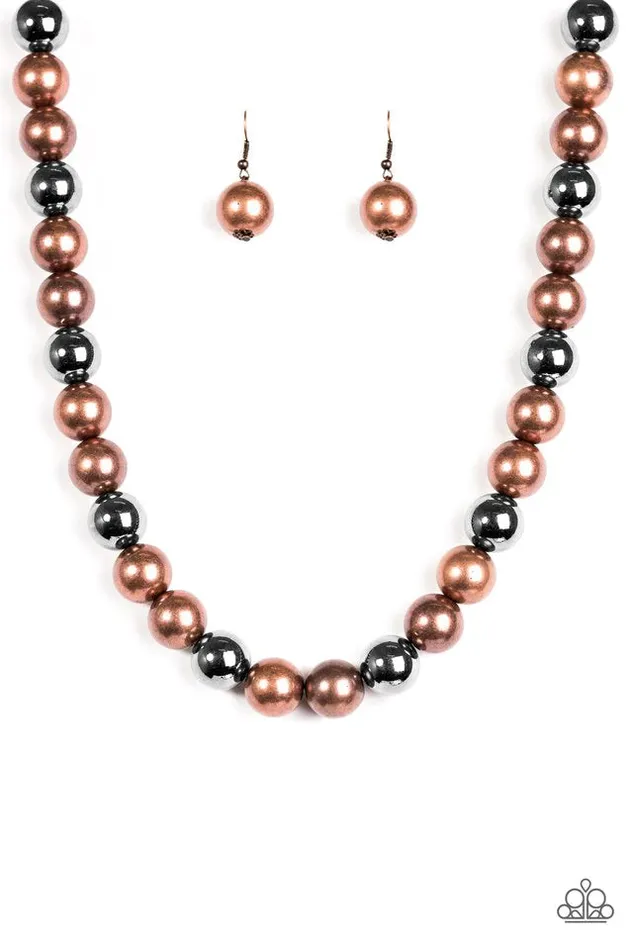 Paparazzi Jewelry Necklaces Paparazzi Necklace Downtown Drama Copper
