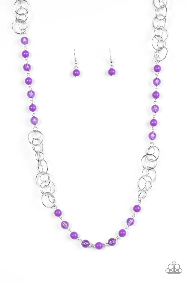 Paparazzi Jewelry Necklaces Paparazzi Necklace Dreamy Discovery Purple