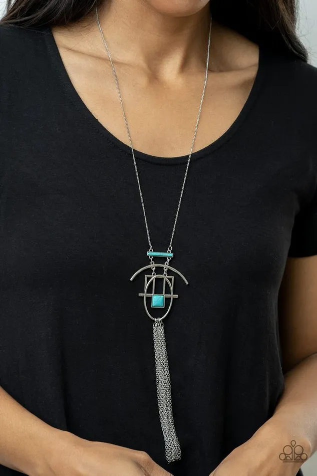 Paparazzi Jewelry Necklaces Paparazzi Necklace Eco Echoes Blue