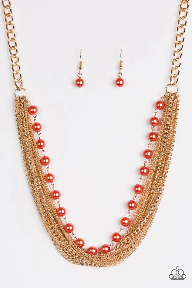 Paparazzi Jewelry Necklaces Paparazzi Necklace Fierce Fashion Orange