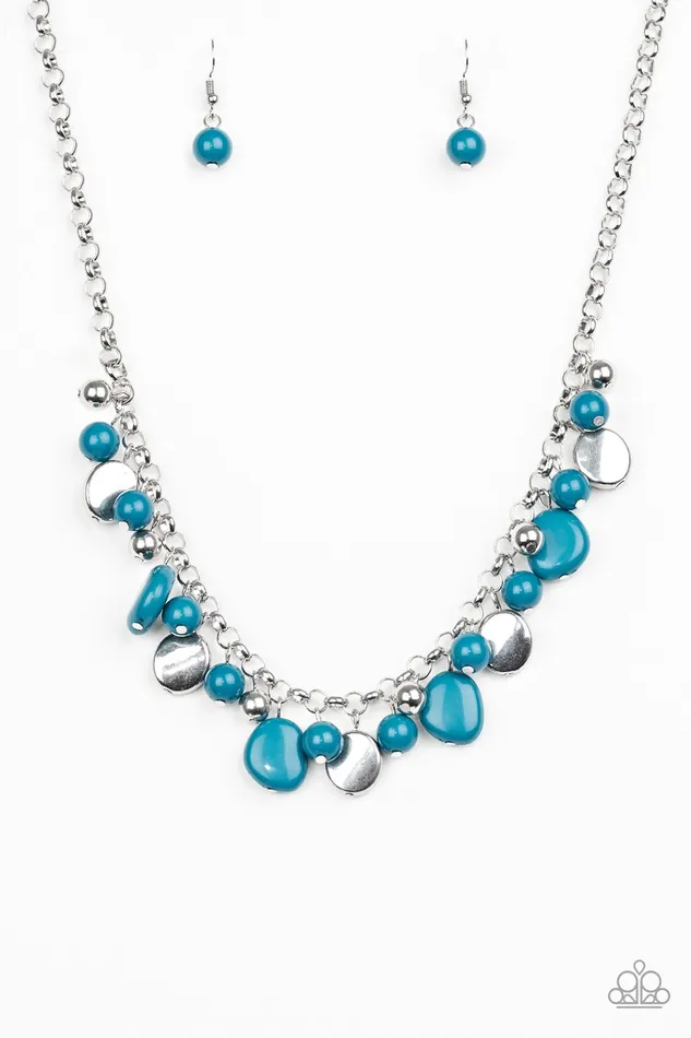 Paparazzi Jewelry Necklaces Paparazzi Necklace Flirtatiously Florida Blue
