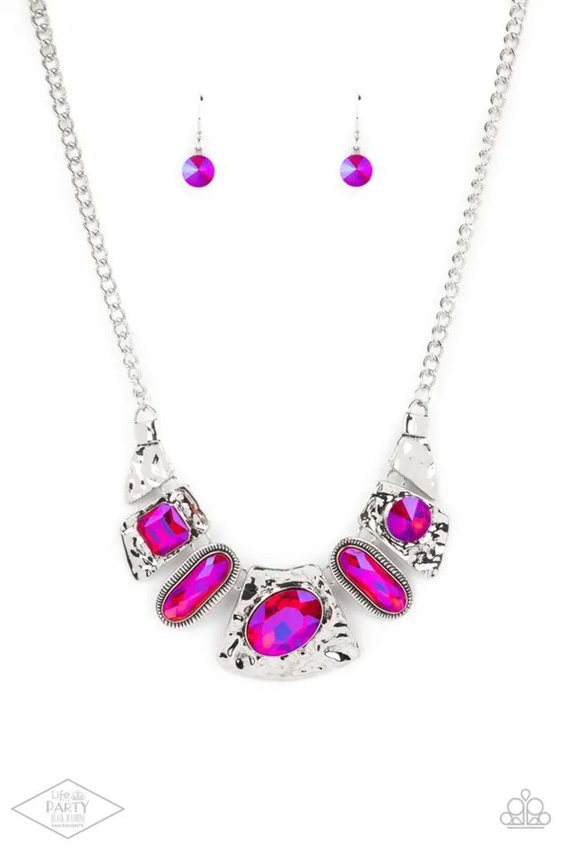 Paparazzi Jewelry Necklaces Paparazzi Necklace Futuristic Fashionista Pink Paparazzi Jewelry Necklaces Paparazzi Necklace Futuristic Fashionista Pink