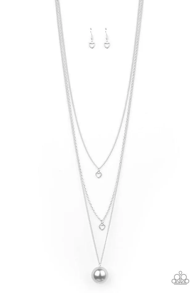 Paparazzi Jewelry Necklaces Paparazzi Necklace Hearty Heirloom Silver