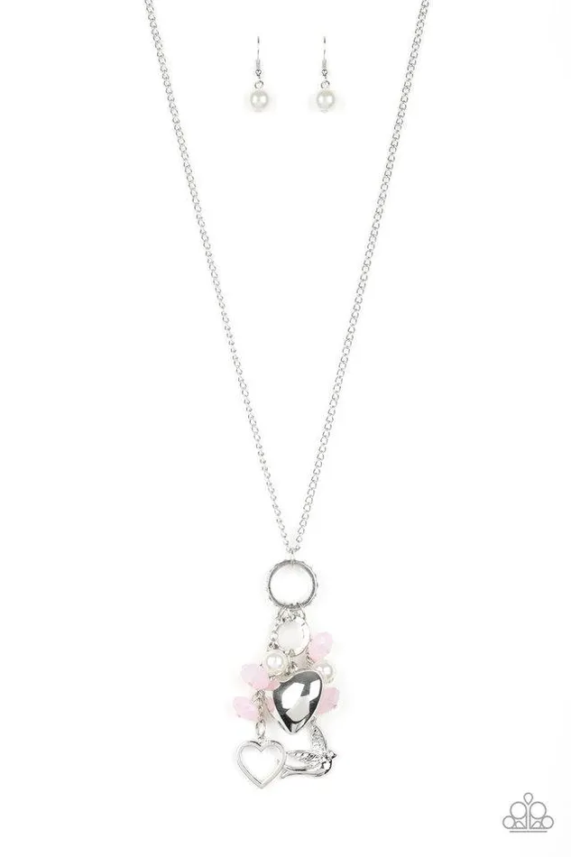 Paparazzi Jewelry Necklaces Paparazzi Necklace I Will Fly Pink