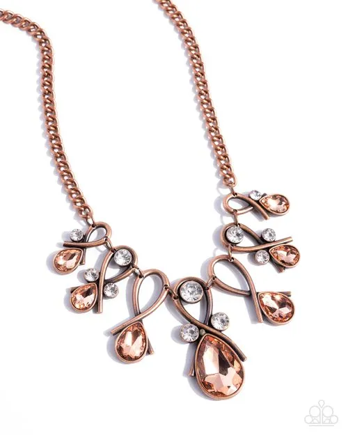 Paparazzi Jewelry Necklaces Paparazzi Necklace Infinity Institute Copper Paparazzi Jewelry Necklaces Paparazzi Necklace Infinity Institute Copper