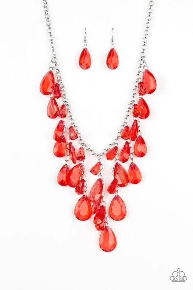 Paparazzi Jewelry Necklaces Paparazzi Necklace Irresistible Iridescence Red