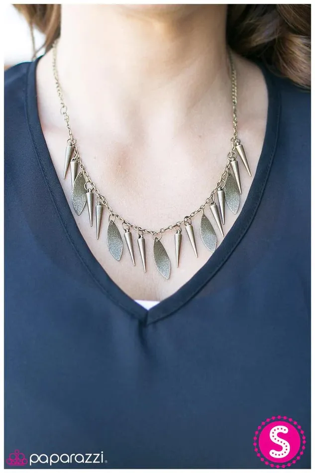 Paparazzi Jewelry Necklaces Paparazzi Necklace Jungle Cat Brass