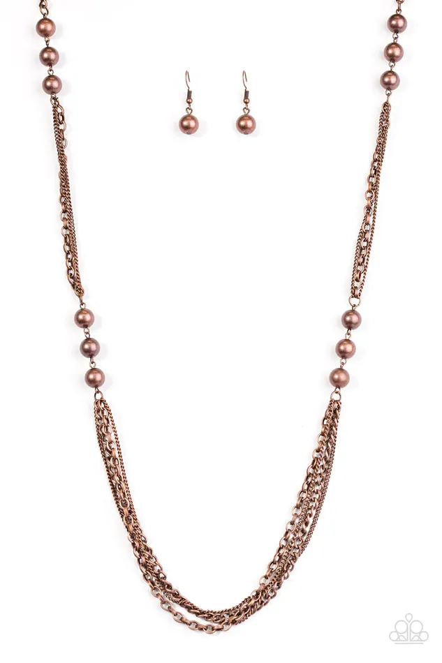Paparazzi Jewelry Necklaces Paparazzi Necklace Metal Musical Copper