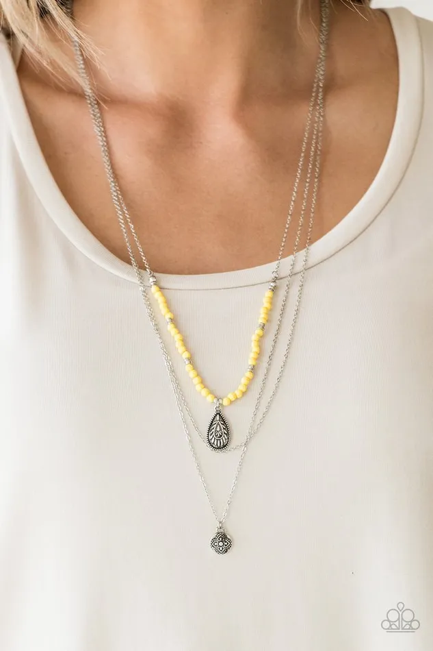 Paparazzi Jewelry Necklaces Paparazzi Necklace Mild Wild Yellow