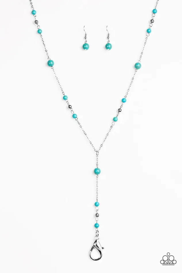 Paparazzi Jewelry Necklaces Paparazzi Necklace Modern Mountaineer Blue