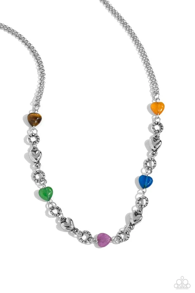 Paparazzi Jewelry Necklaces Paparazzi Necklace My HEARTBEAT Will Go On Multi Paparazzi Jewelry Necklaces Paparazzi Necklace My HEARTBEAT Will Go On Multi