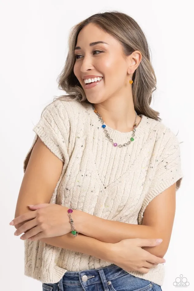 Paparazzi Jewelry Necklaces Paparazzi Necklace My HEARTBEAT Will Go On Multi Paparazzi Jewelry Necklaces Paparazzi Necklace My HEARTBEAT Will Go On Multi