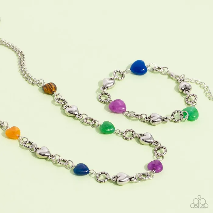 Paparazzi Jewelry Necklaces Paparazzi Necklace My HEARTBEAT Will Go On Multi Paparazzi Jewelry Necklaces Paparazzi Necklace My HEARTBEAT Will Go On Multi