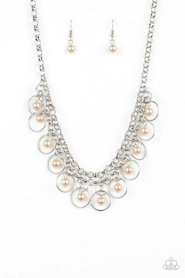 Paparazzi Jewelry Necklaces Paparazzi Necklace Party Time Brown