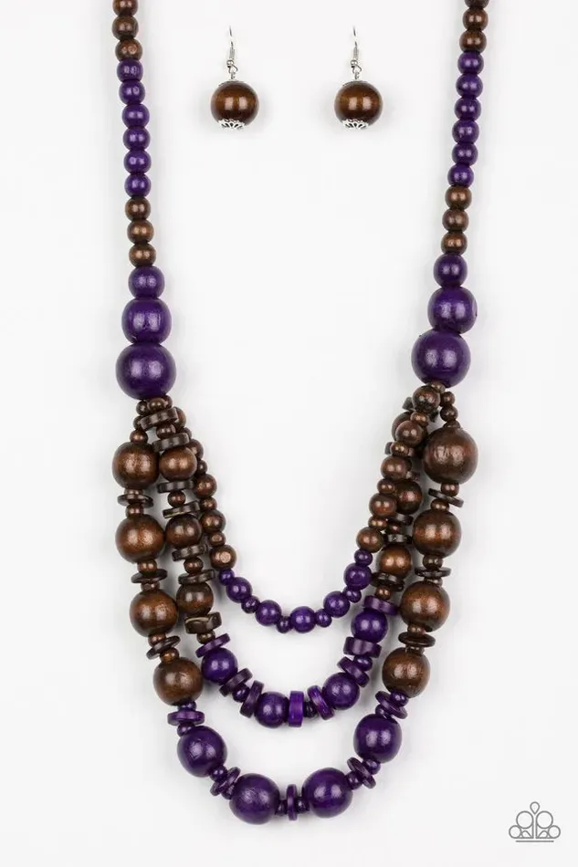 Paparazzi Jewelry Necklaces Paparazzi Necklace Rio Rainbows Purple