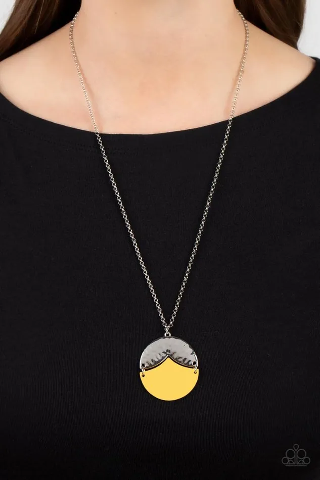 Paparazzi Jewelry Necklaces Paparazzi Necklace Seaside Sabbatical Yellow