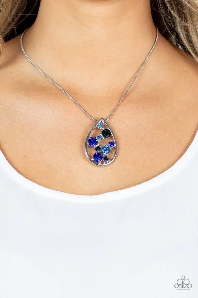 Paparazzi Jewelry Necklaces Paparazzi Necklace Seasonal Sophistication Blue