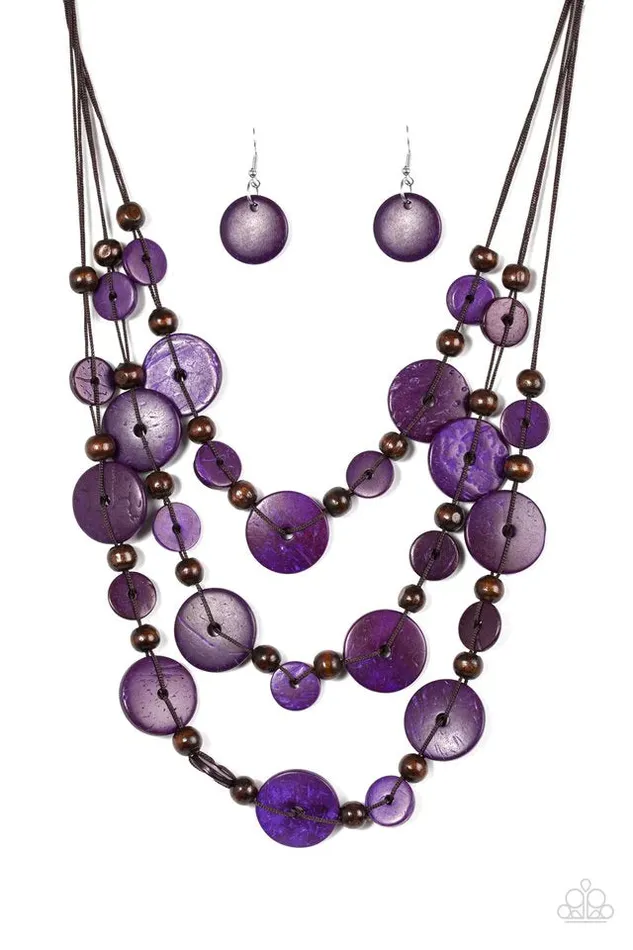 Paparazzi Jewelry Necklaces Paparazzi Necklace South Beach Summer Purple