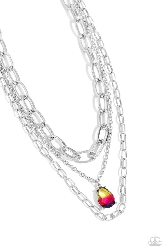 Paparazzi Jewelry Necklaces Paparazzi Necklace Teardrop Tiers Multi Paparazzi Jewelry Necklaces Paparazzi Necklace Teardrop Tiers Multi