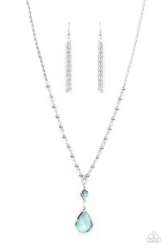 Paparazzi Jewelry Necklaces Paparazzi Necklace Titanic Splendor Blue Paparazzi Jewelry Necklaces Paparazzi Necklace Titanic Splendor Blue