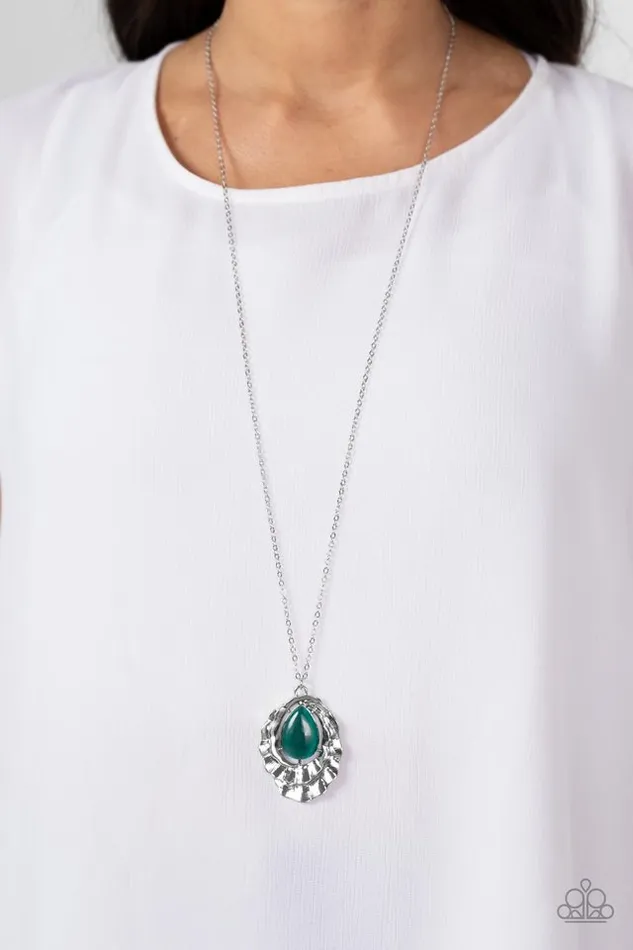 Paparazzi Jewelry Necklaces Paparazzi Necklace Titanic Trinket Green