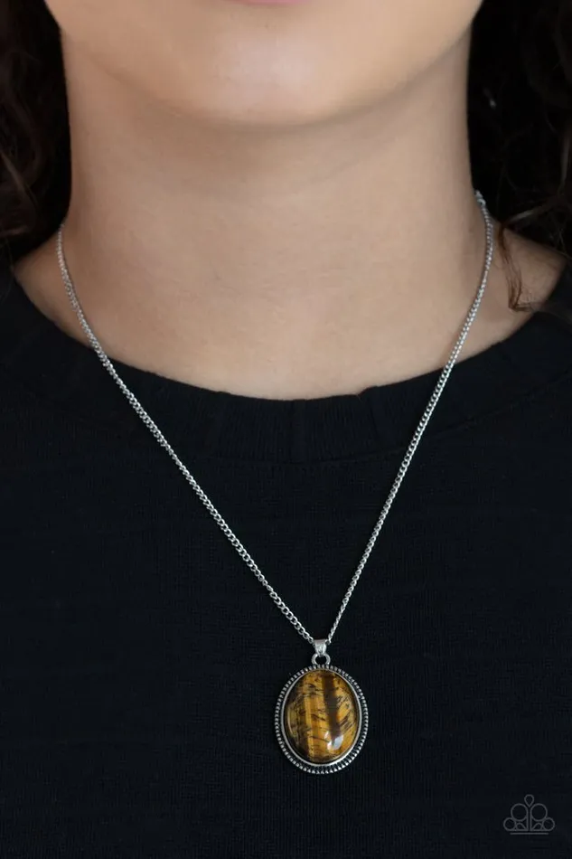 Paparazzi Jewelry Necklaces Paparazzi Necklace Tranquil Talisman Brown