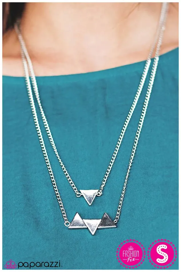 Paparazzi Jewelry Necklaces Paparazzi Necklace Ups and Downs Silver