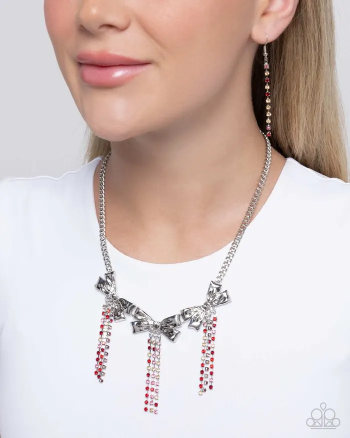 Paparazzi Jewelry Necklaces Paparazzi Necklace Victorian Influence Red
