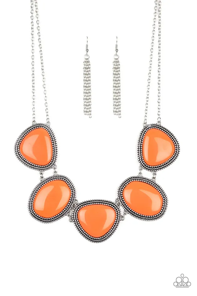 Paparazzi Jewelry Necklaces Paparazzi Necklace Viva La VIVID Orange