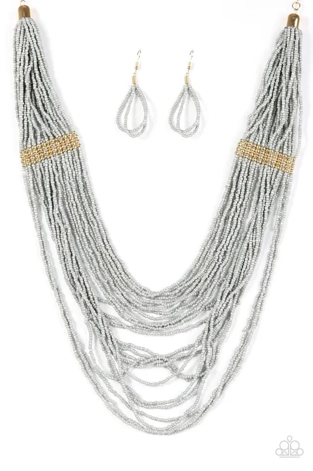 Paparazzi Jewelry Necklaces Paparazzi Necklace We Got The BEAD Silver