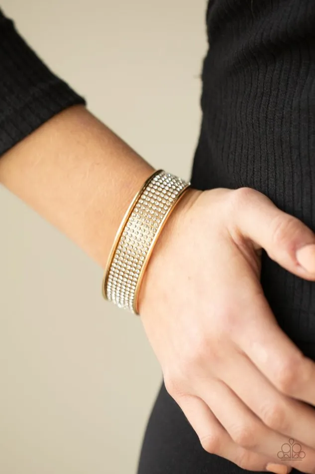 Paparazzi Jewelry Paparazzi Bracelet Cant Believe Your ICE Gold Bracelets