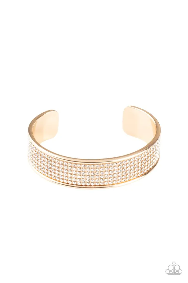 Paparazzi Jewelry Paparazzi Bracelet Cant Believe Your ICE Gold Bracelets Paparazzi Jewelry Paparazzi Bracelet Cant Believe Your ICE Gold Bracelets