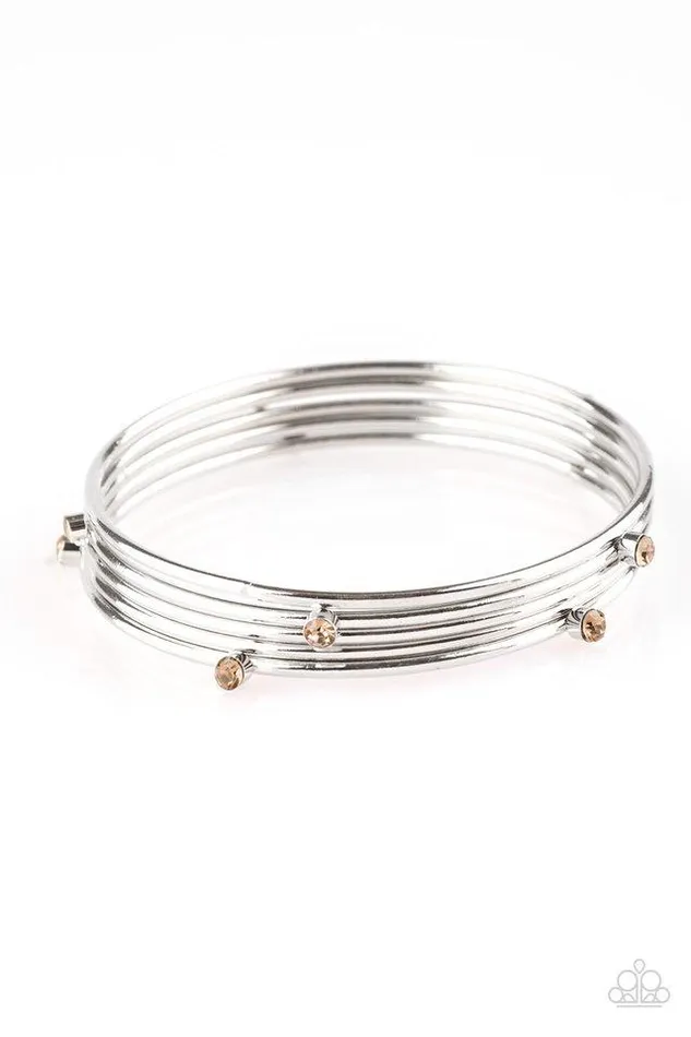 Paparazzi Jewelry Paparazzi Bracelet Delicate Decadence Brown Bracelets