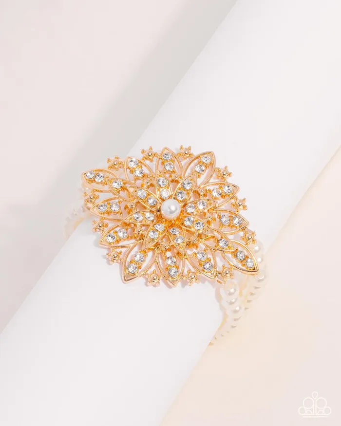 Paparazzi Jewelry Paparazzi Bracelet Flattering Floral Gold Bracelets Paparazzi Jewelry Paparazzi Bracelet Flattering Floral Gold Bracelets