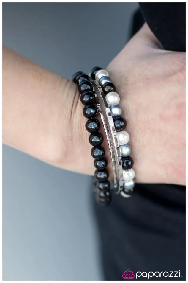 Paparazzi Jewelry Paparazzi Bracelet Just Married Black Bracelets