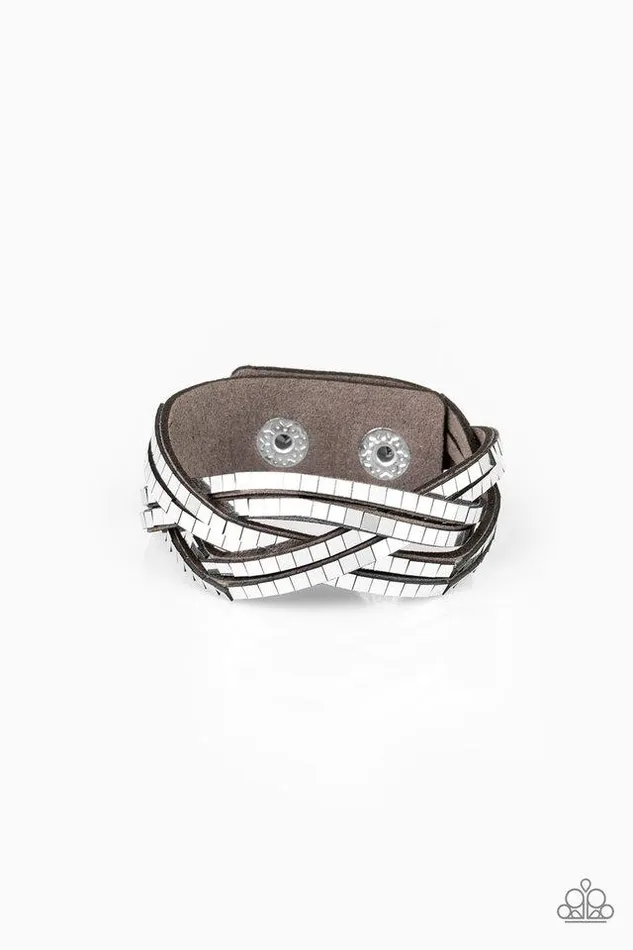 Paparazzi Jewelry Paparazzi Bracelet Looking For Trouble Silver Bracelets