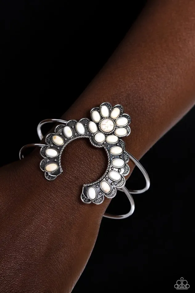 Paparazzi Jewelry Paparazzi Bracelet ZEN Play On White Bracelets