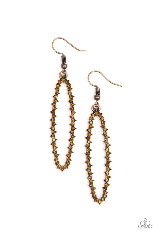 Paparazzi Jewelry Paparazzi Earring A Little GLOWmance Copper Earrings