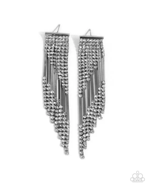 Paparazzi Jewelry Paparazzi Earring Careless Cascade Black Earrings Paparazzi Jewelry Paparazzi Earring Careless Cascade Black Earrings