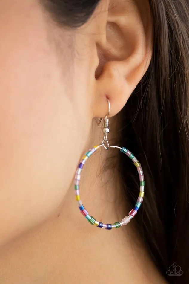 Paparazzi Jewelry Paparazzi Earring Colorfully Curvy Multi Earrings