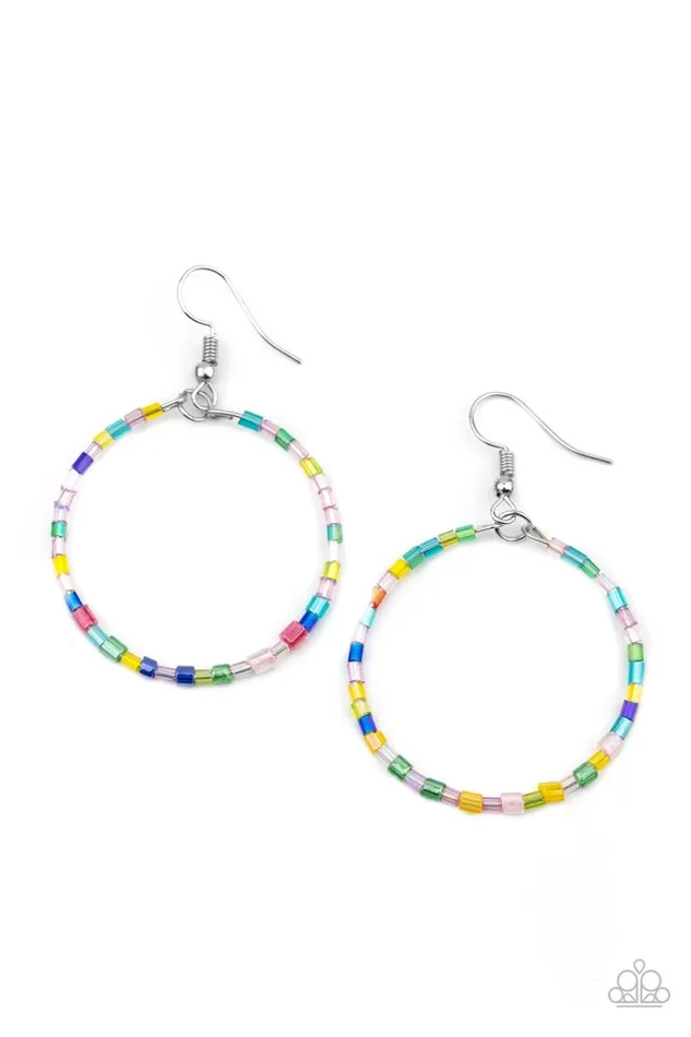 Paparazzi Jewelry Paparazzi Earring Colorfully Curvy Multi Earrings Paparazzi Jewelry Paparazzi Earring Colorfully Curvy Multi Earrings