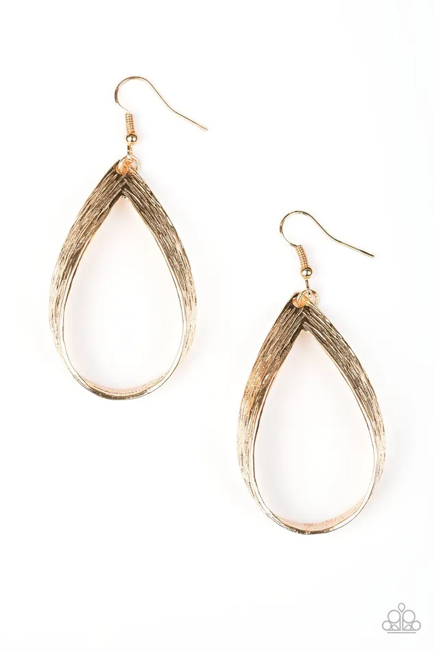 Paparazzi Jewelry Paparazzi Earring Come REIGN or Shine Gold Earrings