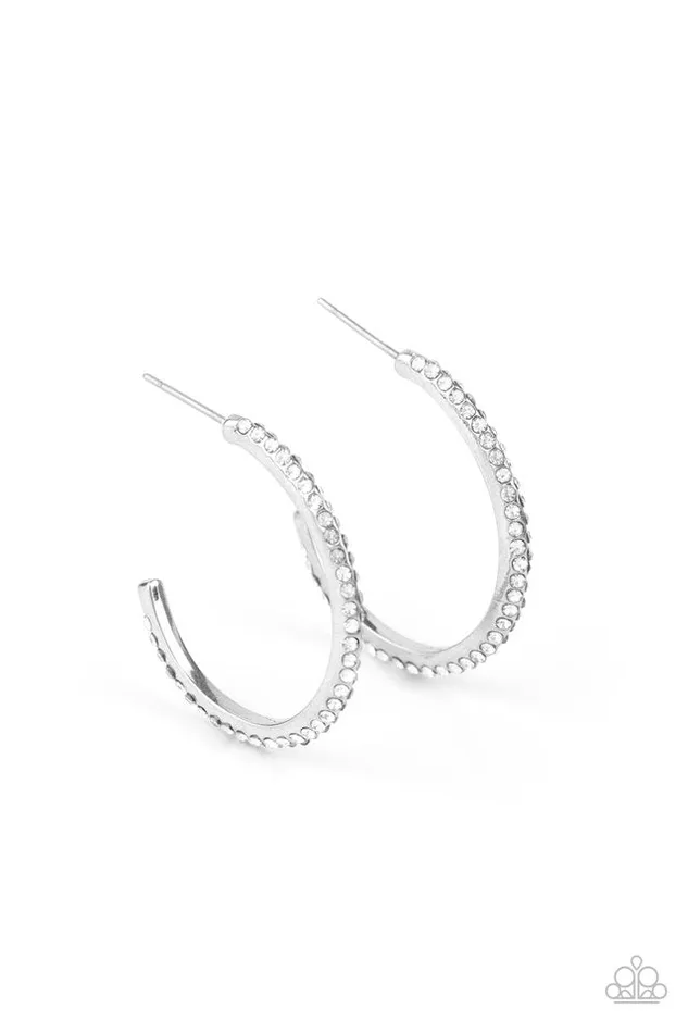 Paparazzi Jewelry Paparazzi Earring Dont Think Twice White Earrings Paparazzi Jewelry Paparazzi Earring Dont Think Twice White Earrings