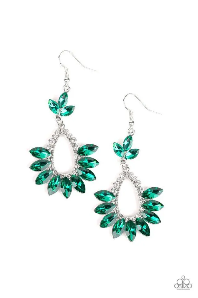 Paparazzi Jewelry Paparazzi Earring Extra Exquisite Green Earrings
