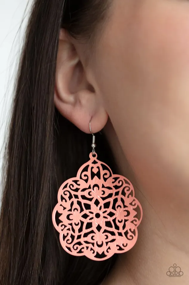 Paparazzi Jewelry Paparazzi Earring Mediterranean Eden Orange Earrings
