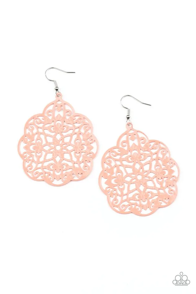 Paparazzi Jewelry Paparazzi Earring Mediterranean Eden Orange Earrings Paparazzi Jewelry Paparazzi Earring Mediterranean Eden Orange Earrings