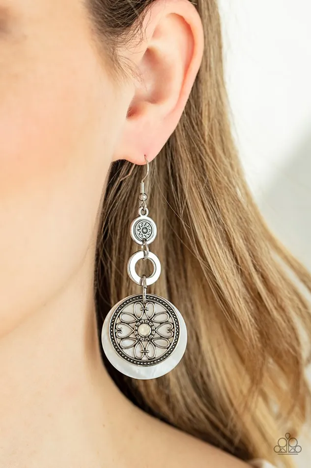 Paparazzi Jewelry Paparazzi Earring Royal Marina White Earrings